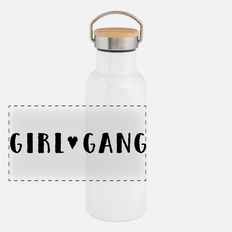 Bande de filles 🖤 Gourde isotherme avec bouchon en bambou