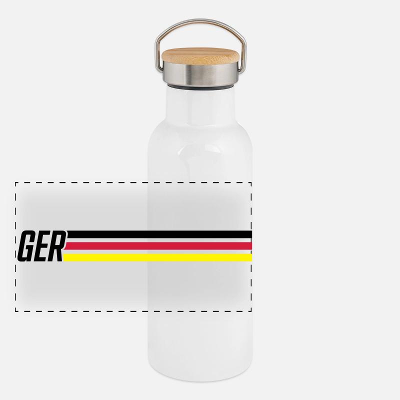 germany team deutschland Gourde isotherme avec bouchon en bambou