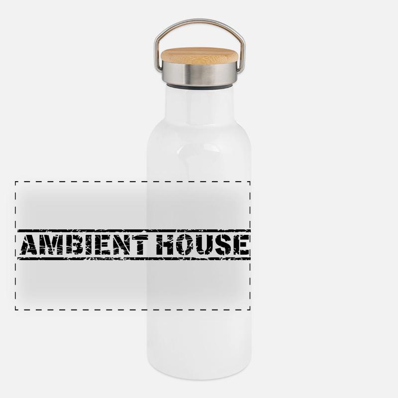 Maison ambiante Gourde isotherme avec bouchon en bambou