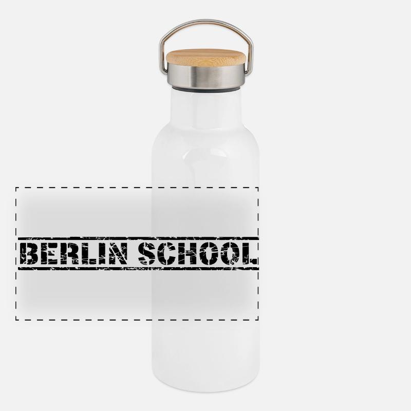 Panorama Thermosflasche mit Bambusdeckel