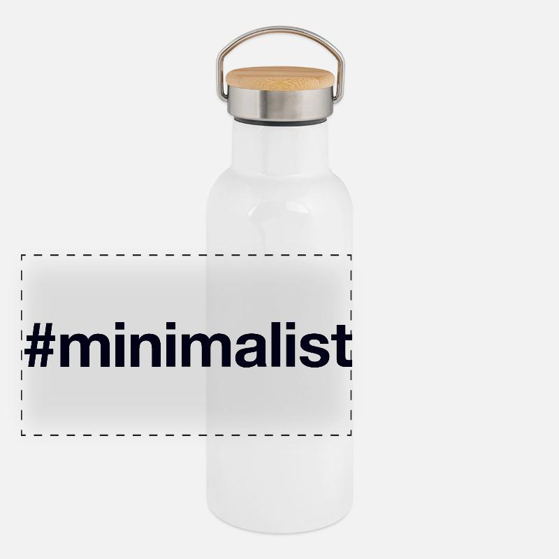 MINIMALIST Panorama Thermosflasche mit Bambusdeckel
