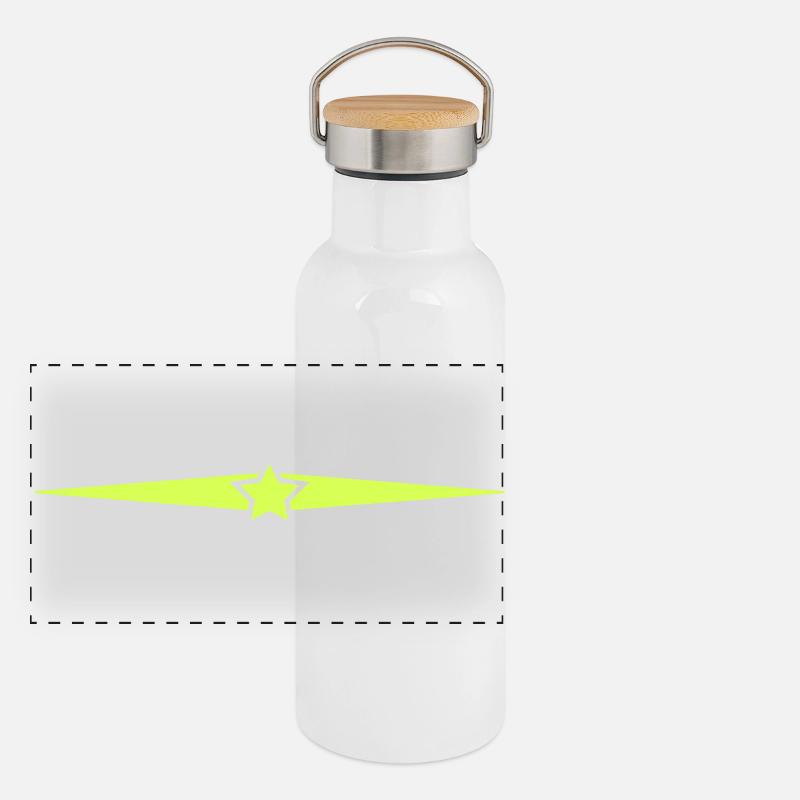 Star Panorama Thermosflasche mit Bambusdeckel
