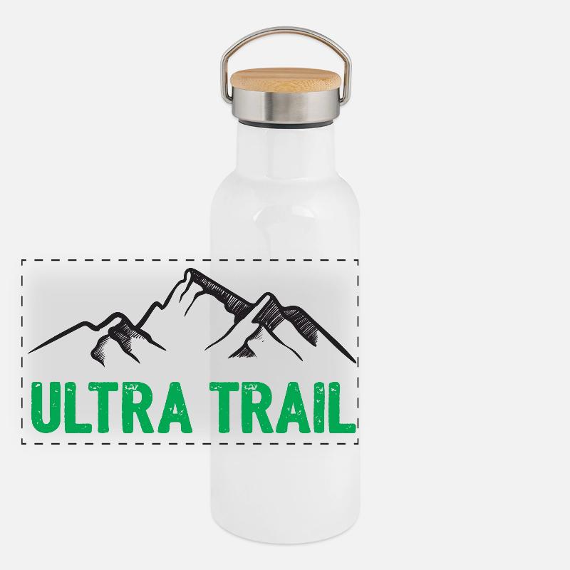 Ultra Trail Gourde isotherme avec bouchon en bambou