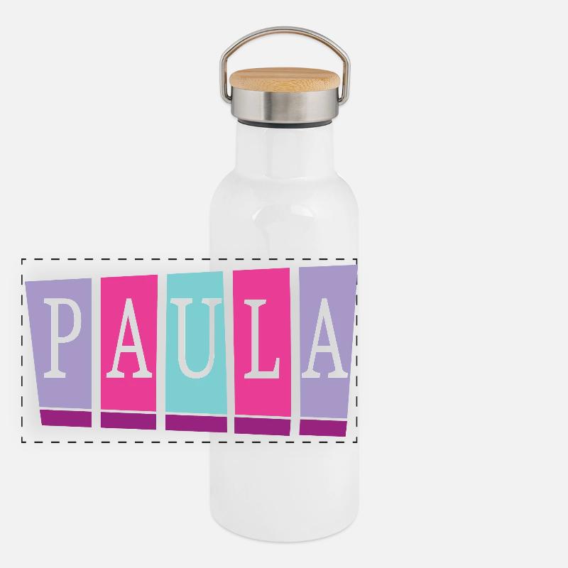 Paula Panorama Thermosflasche mit Bambusdeckel