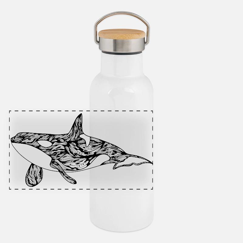 Orque Gourde isotherme avec bouchon en bambou