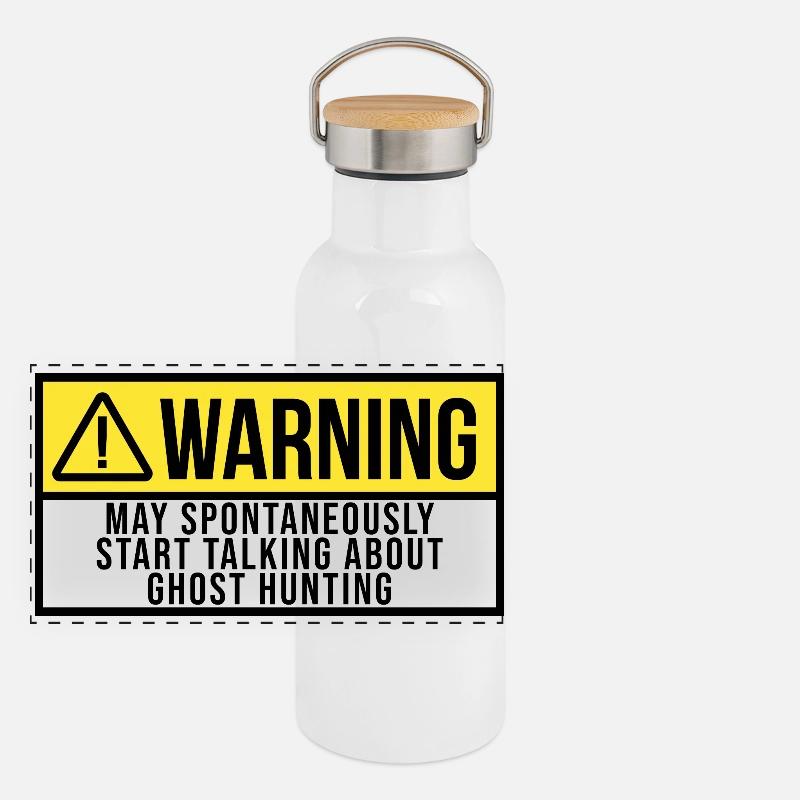 Ghost Hunting Panoramic Thermal Bottle with Bamboo Lid