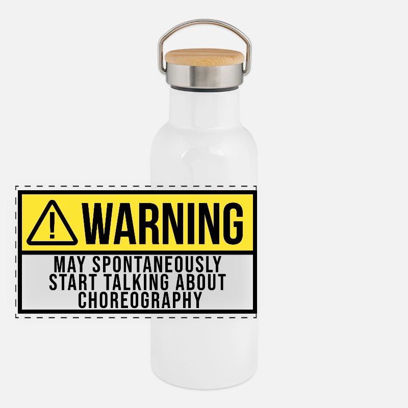 Choreographie Panorama Thermosflasche mit Bambusdeckel