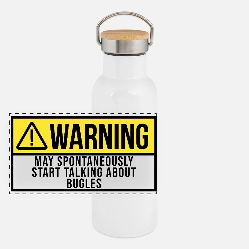 Bugle Panoramic Thermal Bottle with Bamboo Lid