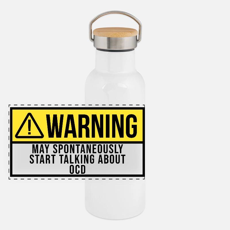 Zwangsstörung Panorama Thermosflasche mit Bambusdeckel