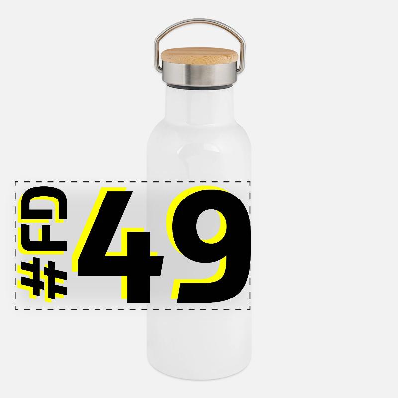 FD49 2025 Gourde isotherme avec bouchon en bambou