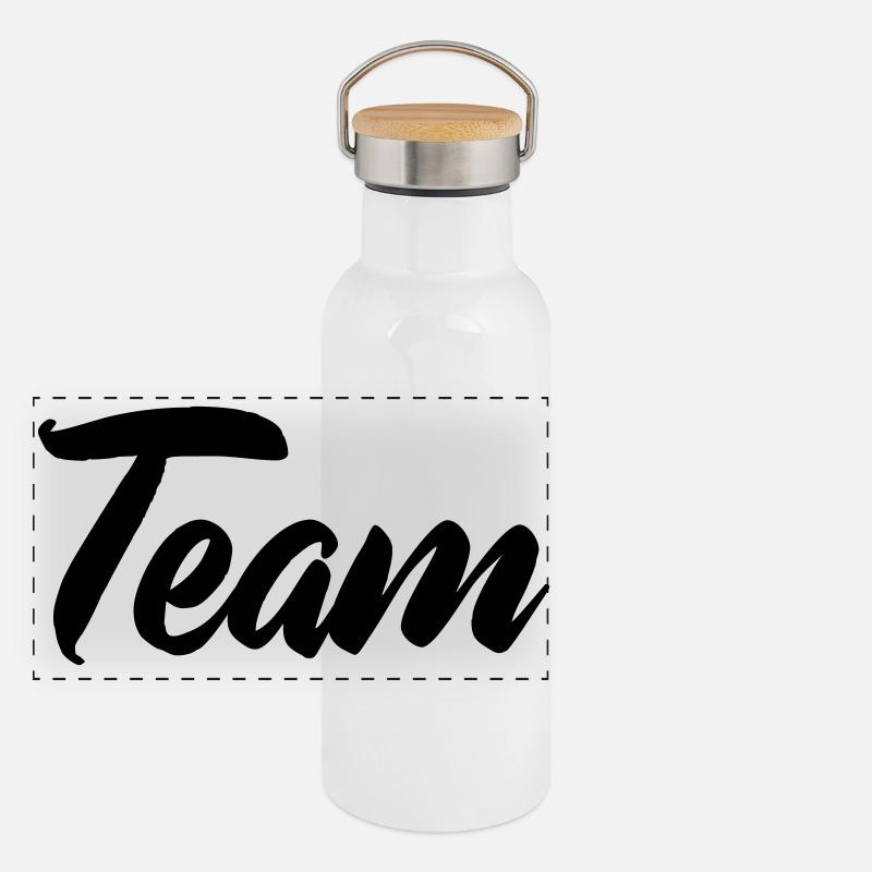 Team Panoramic Thermal Bottle with Bamboo Lid