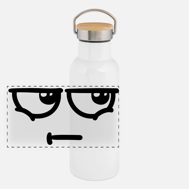 Not Amused Panorama Thermosflasche mit Bambusdeckel