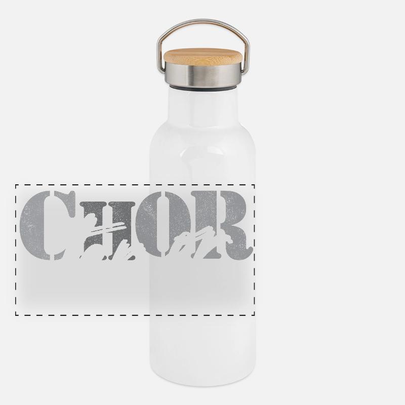 Ténor de chœur Gourde isotherme avec bouchon en bambou