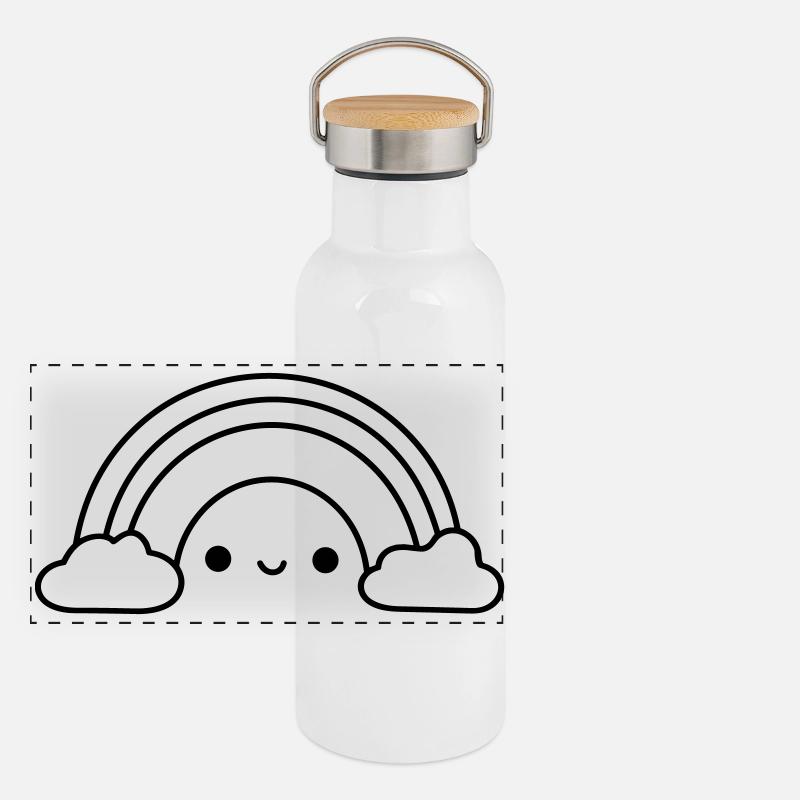 rainbow Panoramic Thermal Bottle with Bamboo Lid