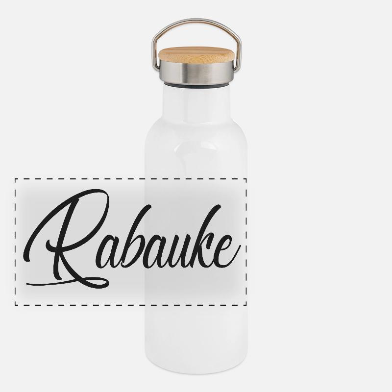Rabauke Panorama Thermosflasche mit Bambusdeckel
