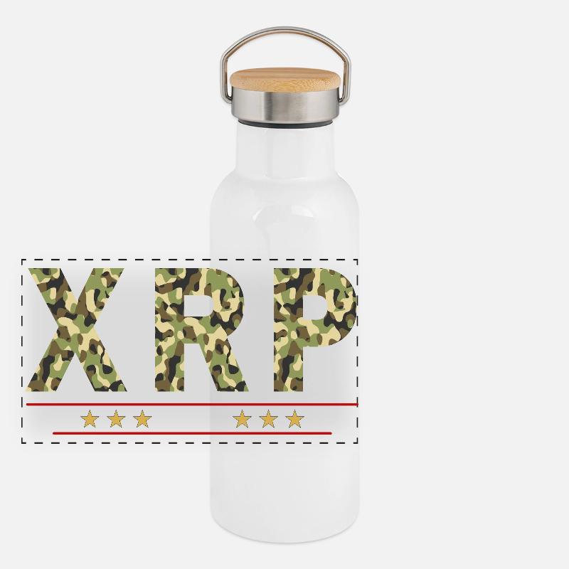 XRP Army Panorama Thermosflasche mit Bambusdeckel