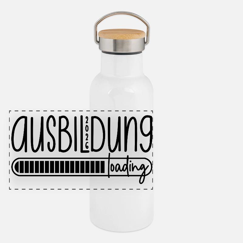 Ausbildung 2026 loading Panorama Thermosflasche mit Bambusdeckel