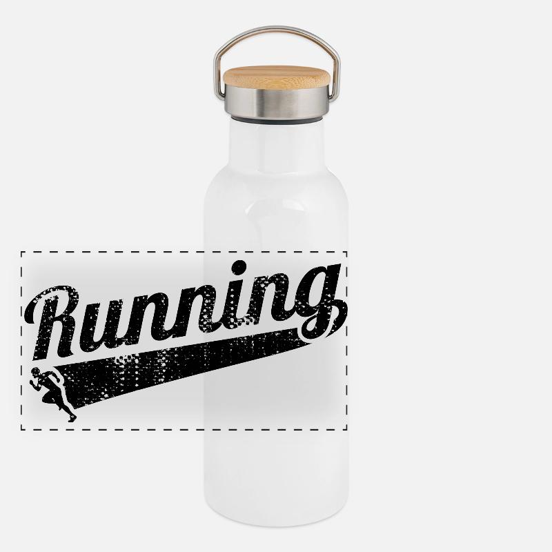Run Panoramic Thermal Bottle with Bamboo Lid