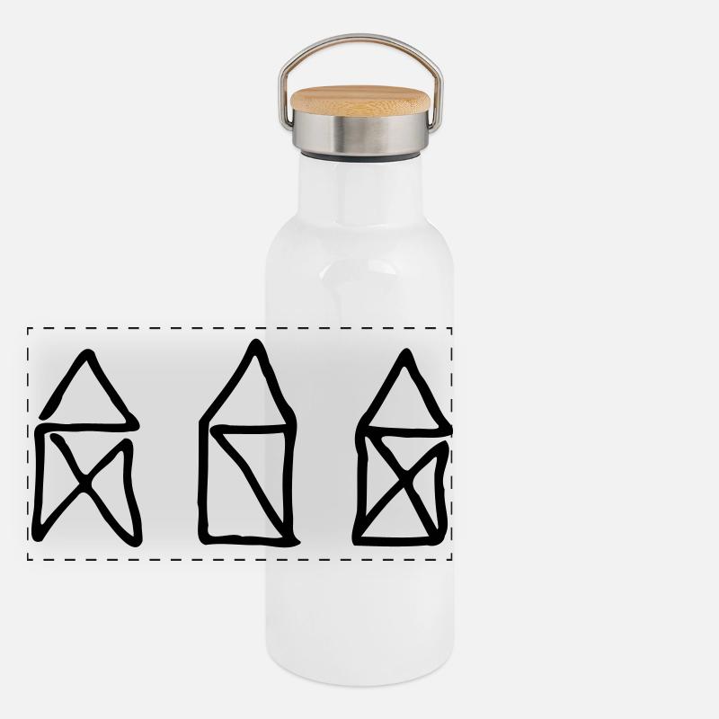 Nikolaushaus1 Panorama Thermosflasche mit Bambusdeckel