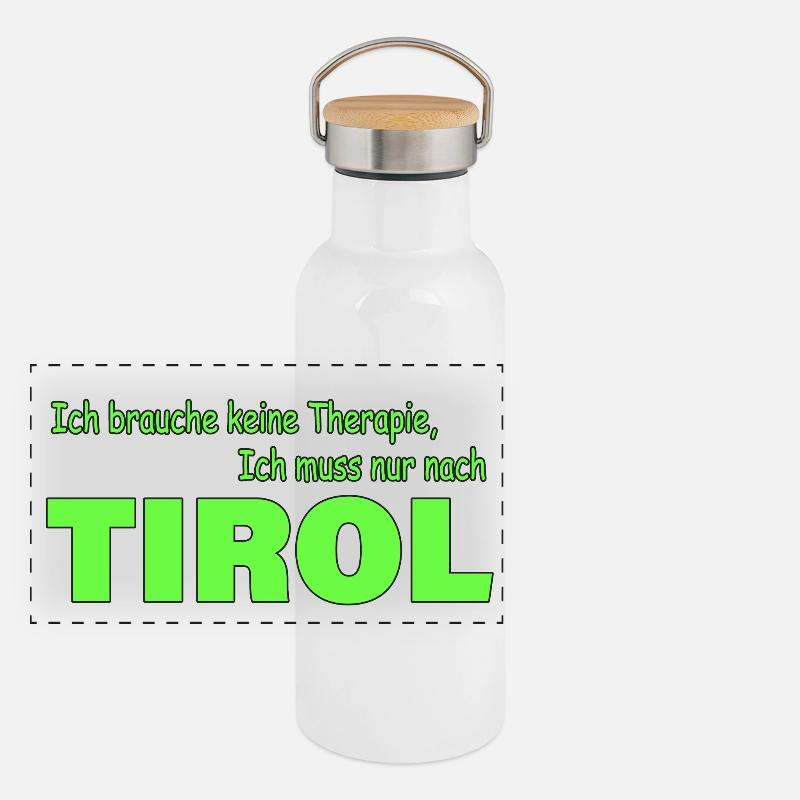 Thérapie Tyrol Gourde isotherme avec bouchon en bambou