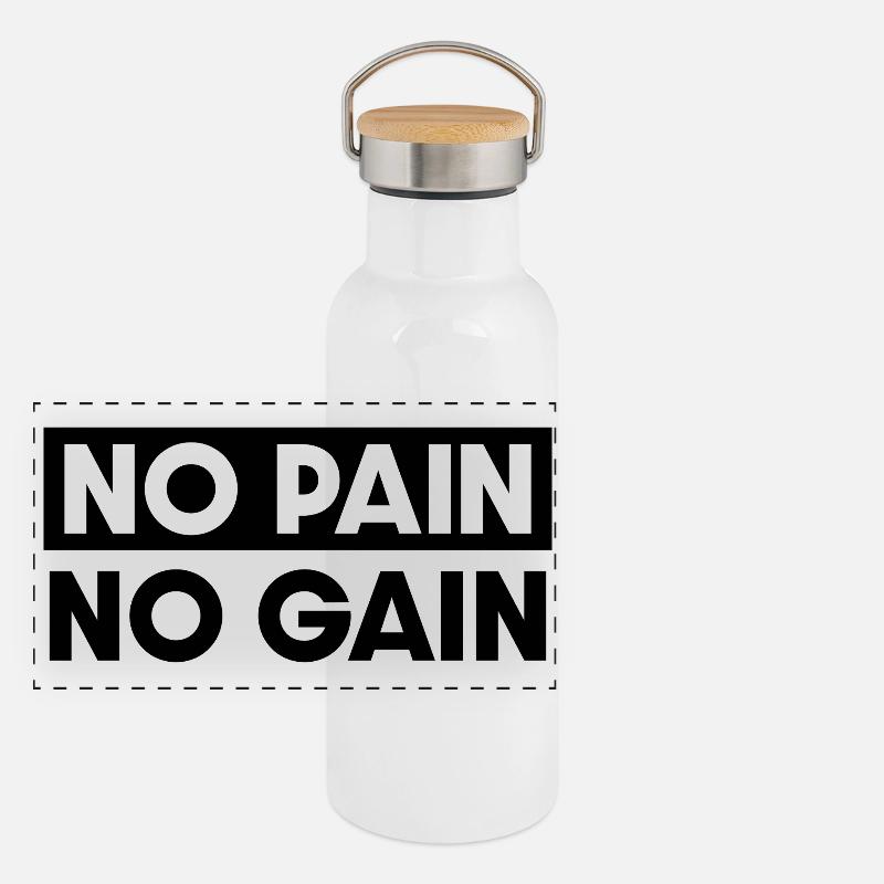 On n’a rien sans rien Gourde isotherme avec bouchon en bambou