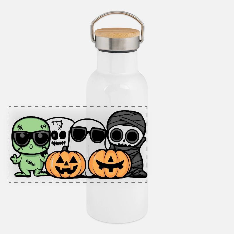 Impreza Halloween Termos z bambusową pokrywką