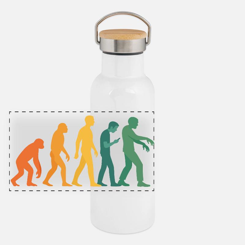 Evolution Silhouette Dégradé Gourde isotherme avec bouchon en bambou