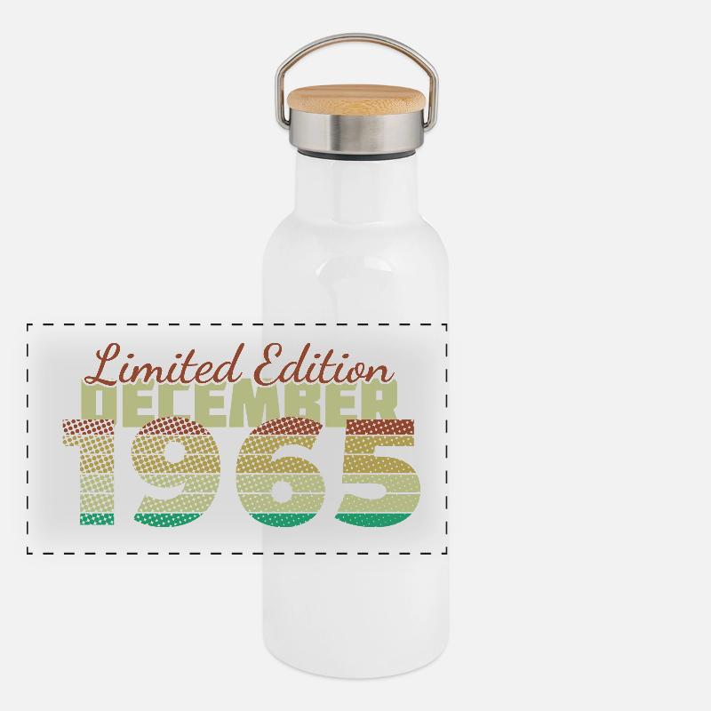 60e anniversaire Édition limitée (SCR) 12/1965 Gourde isotherme avec bouchon en bambou