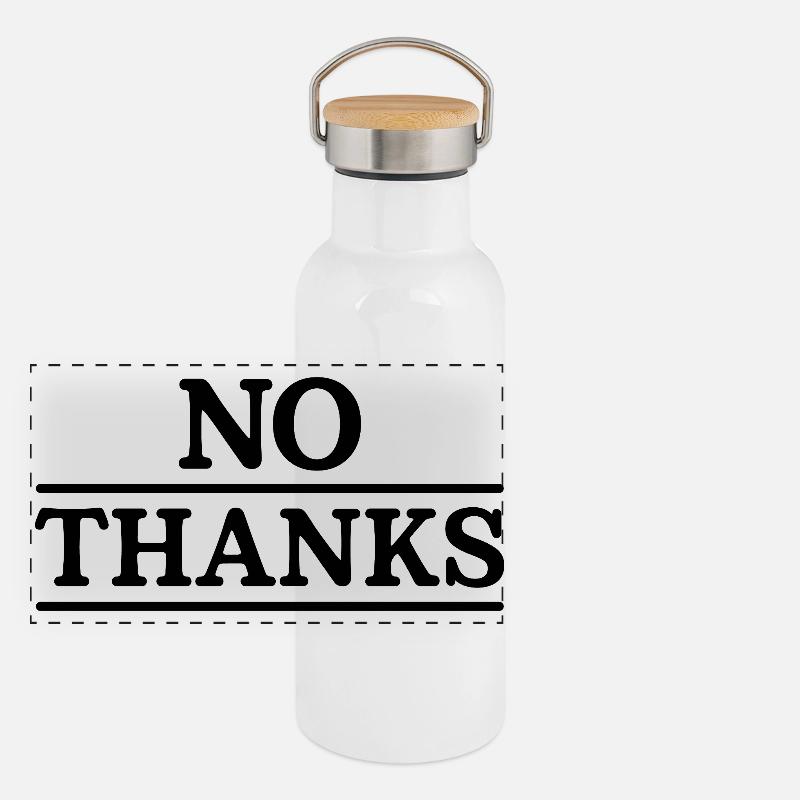 no thanks Panoramic Thermal Bottle with Bamboo Lid