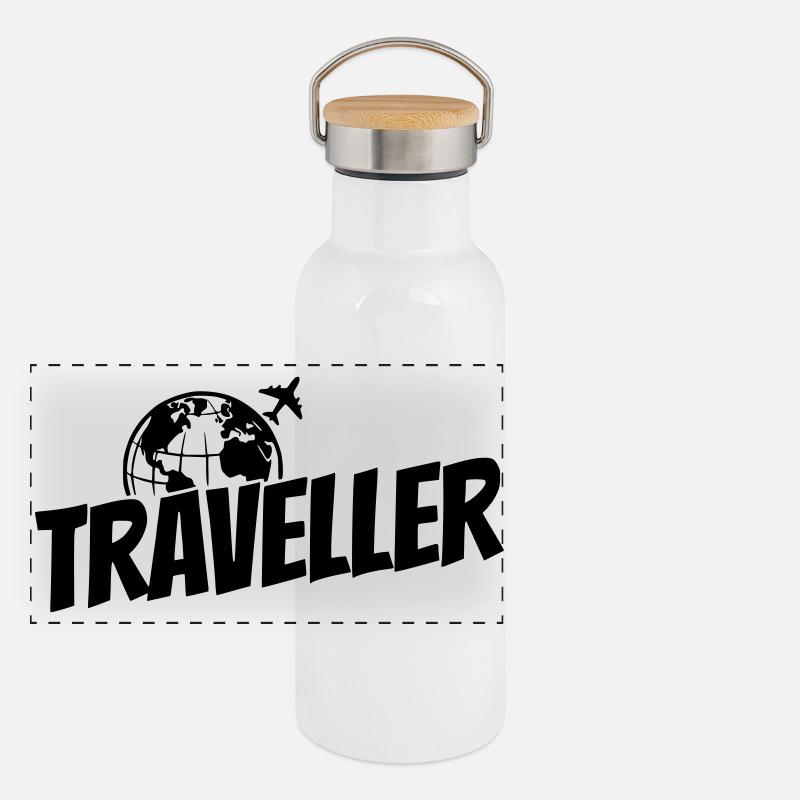 Globetrotter - Voyageur - Voyageur Gourde isotherme avec bouchon en bambou