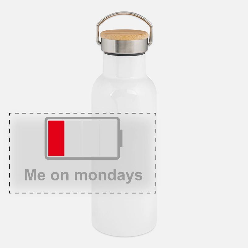 Low Battery Mondays – Low Energy Mood Panoramic Thermal Bottle with Bamboo Lid