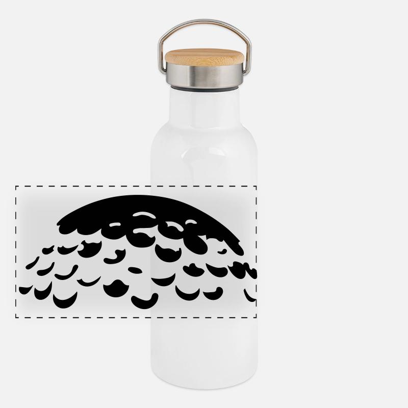 Panorama Thermosflasche mit Bambusdeckel