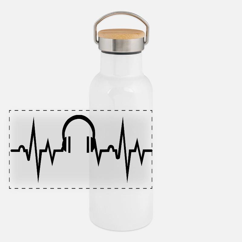 musique Gourde isotherme avec bouchon en bambou