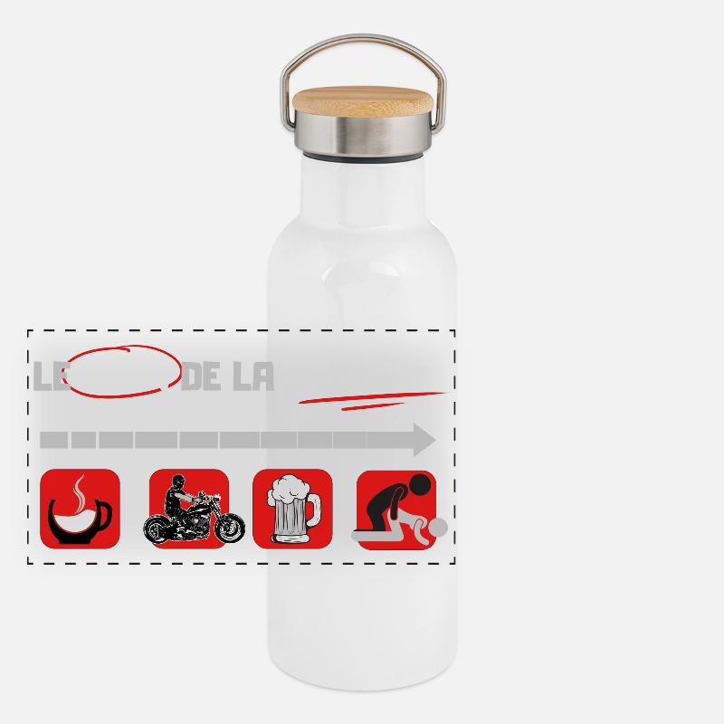 Plan du jour Gourde isotherme avec bouchon en bambou