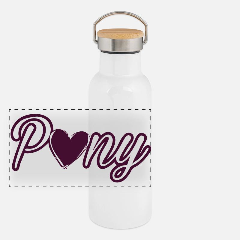 Panorama Thermosflasche mit Bambusdeckel