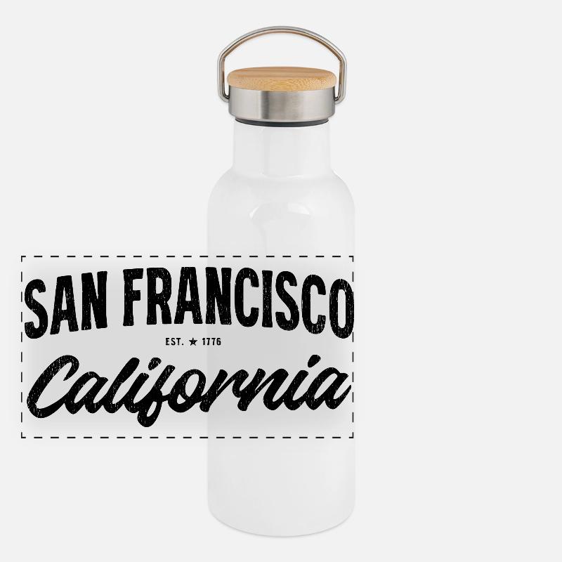 San Francisco Panorama Thermosflasche mit Bambusdeckel
