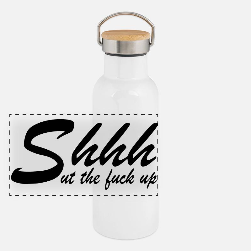 La ferme! Gourde isotherme avec bouchon en bambou