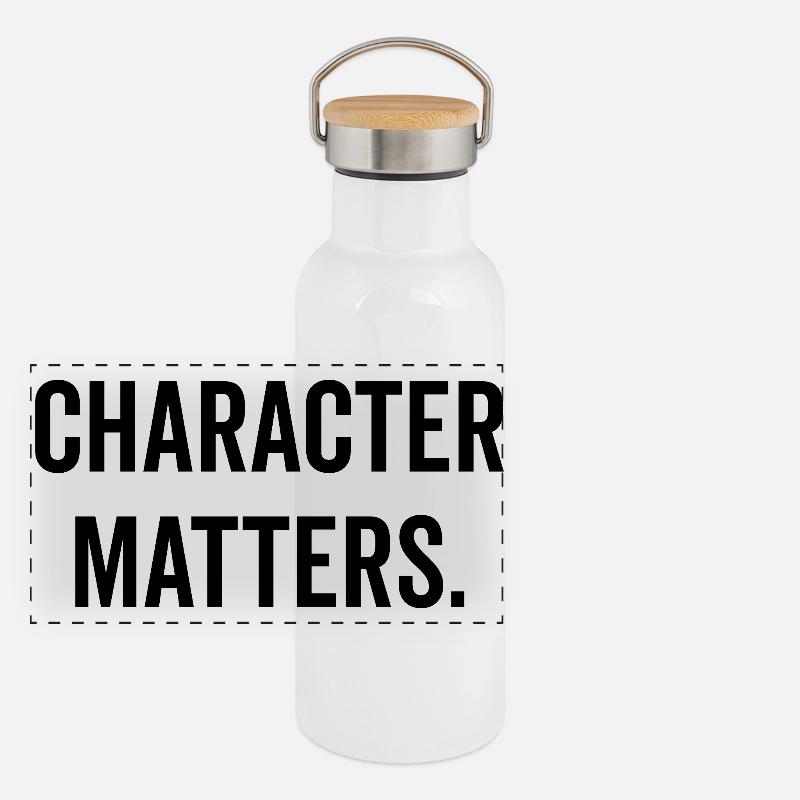 Character Matters Panoramic Thermal Bottle with Bamboo Lid