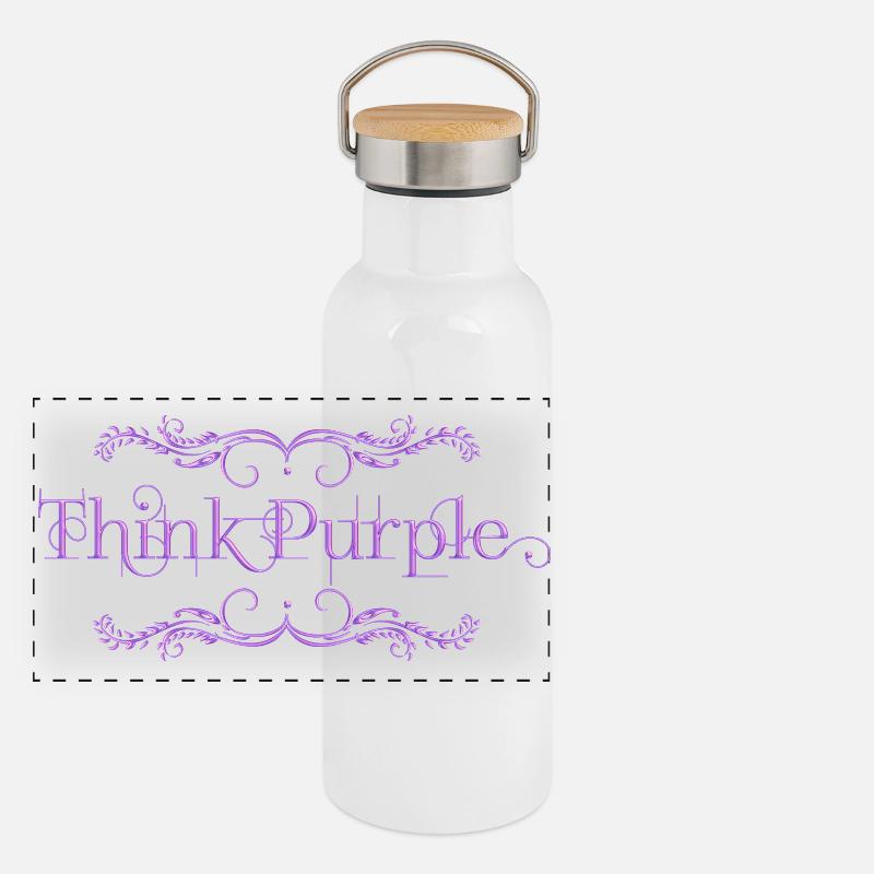 Panorama Thermosflasche mit Bambusdeckel
