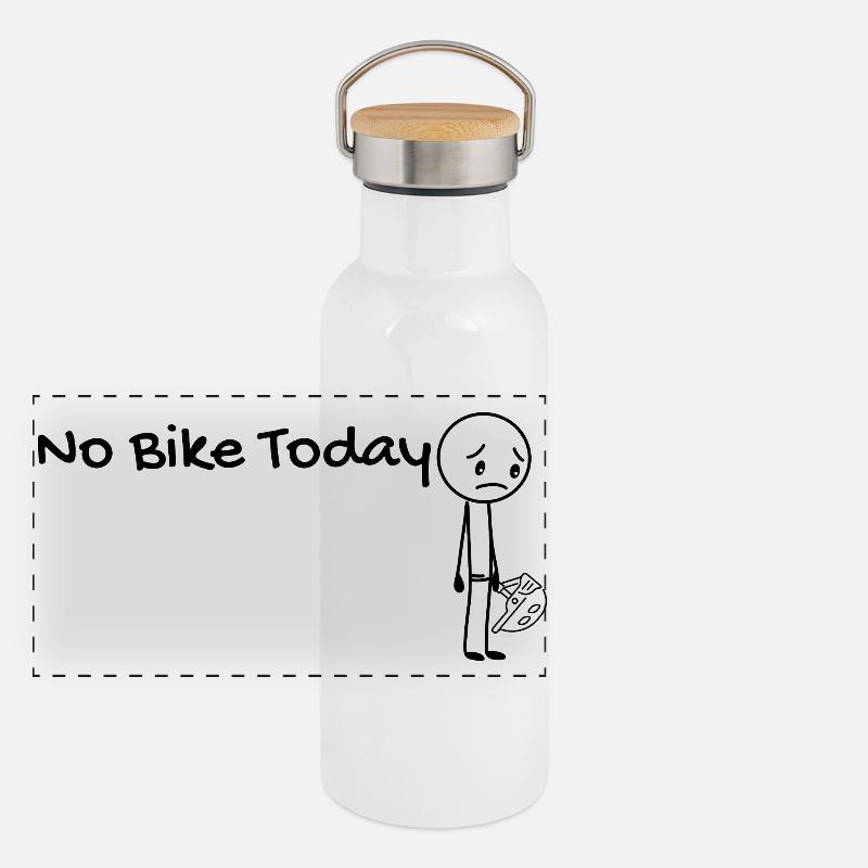 Keine Fahrradgeschenk-Geschenkidee Panorama Thermosflasche mit Bambusdeckel