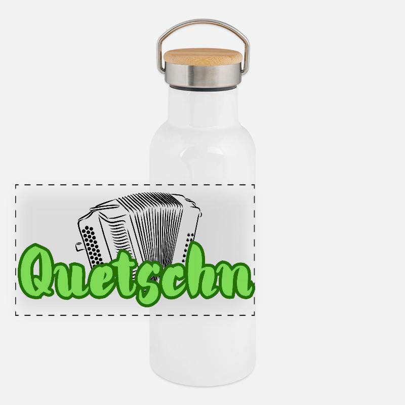 Presse Gourde isotherme avec bouchon en bambou