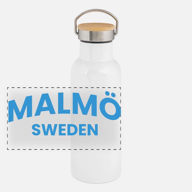 Malmö Panoramic Thermal Bottle with Bamboo Lid