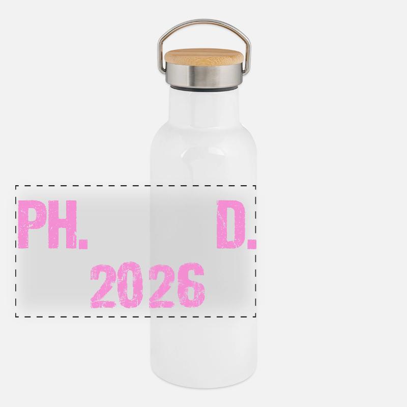 Doctor 2026 Degree Philistine Dissertation PhD Panoramic Thermal Bottle with Bamboo Lid