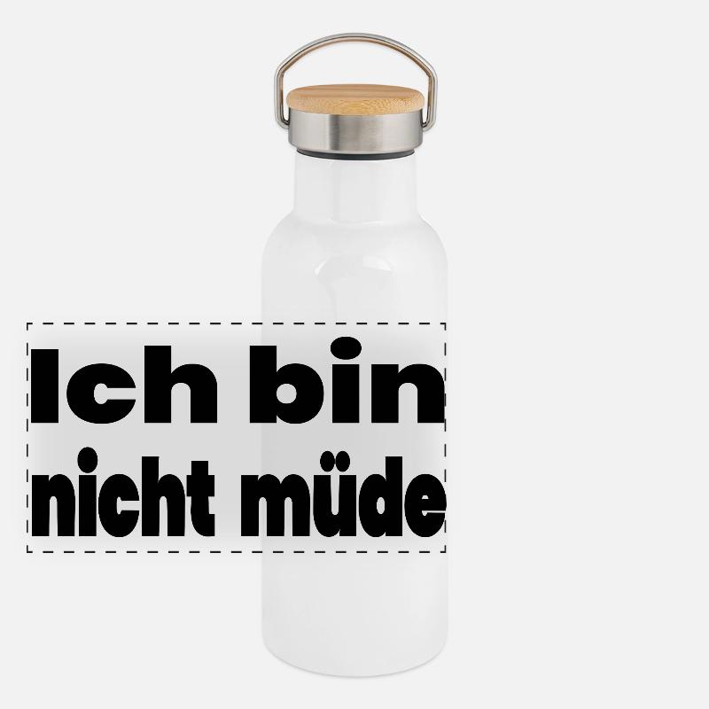 Panorama Thermosflasche mit Bambusdeckel