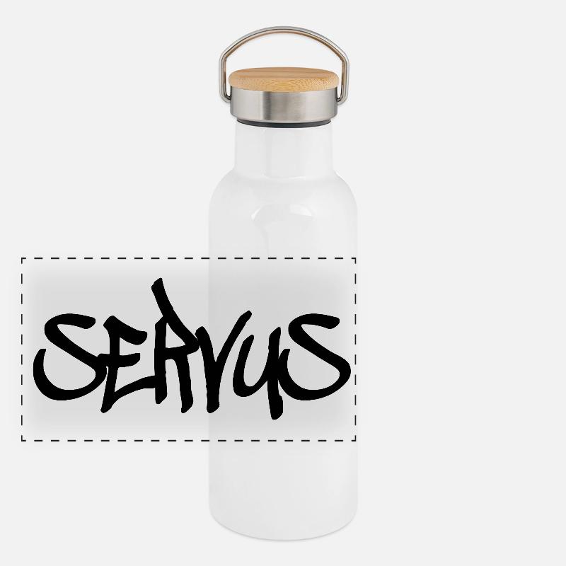 Servus (Tagter) Gourde isotherme avec bouchon en bambou