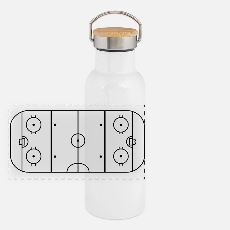 Icehockeylayout Panoramic Thermal Bottle with Bamboo Lid