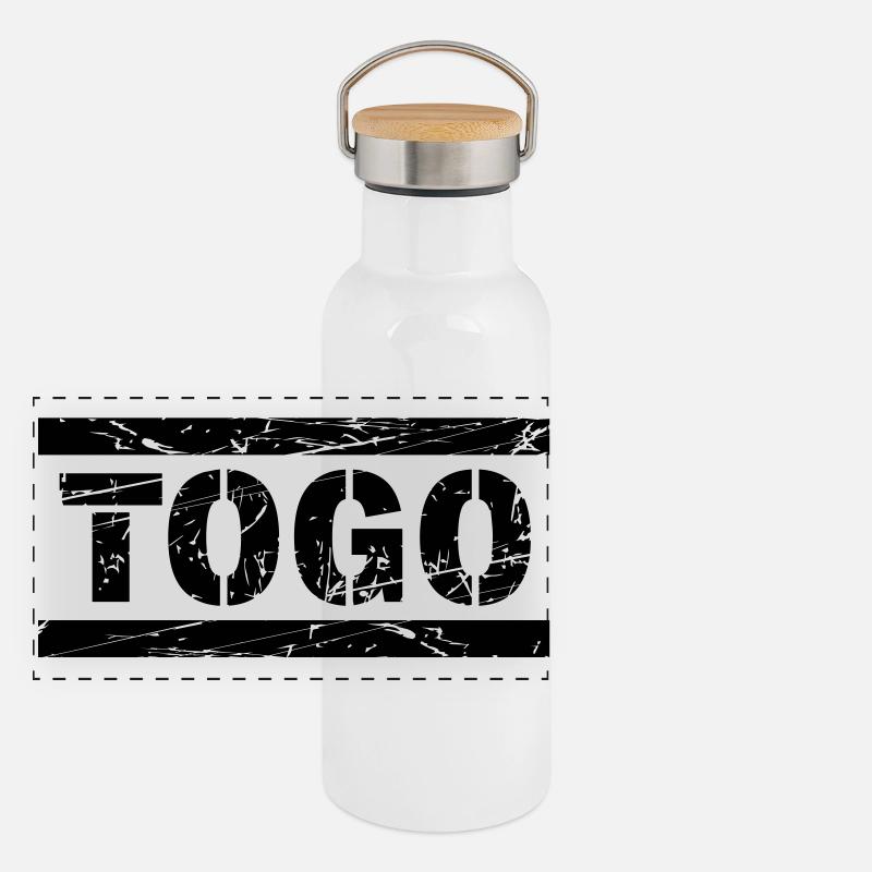 Togo Gourde isotherme avec bouchon en bambou