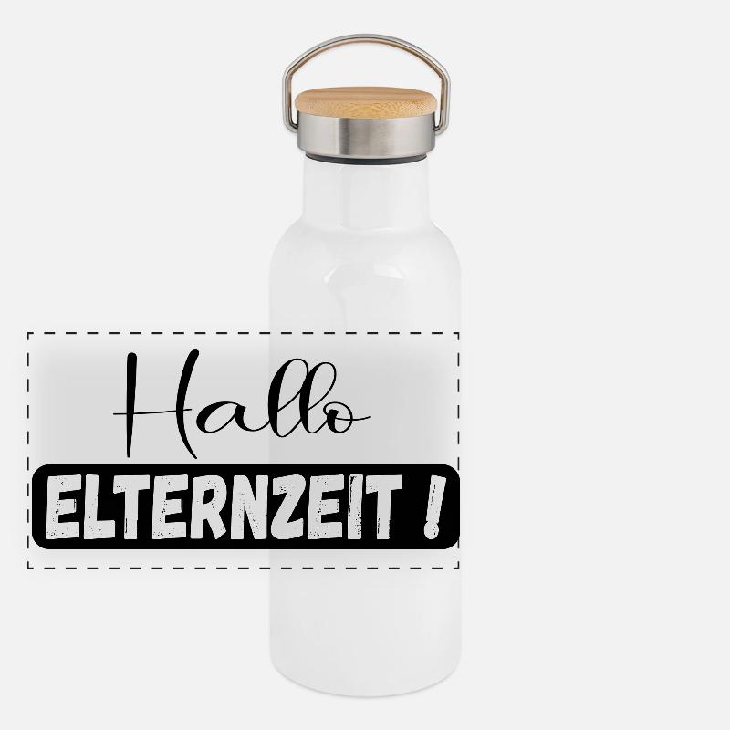 ABSCHIED KOLLEGIN ELTERNZEIT Panorama Thermosflasche mit Bambusdeckel