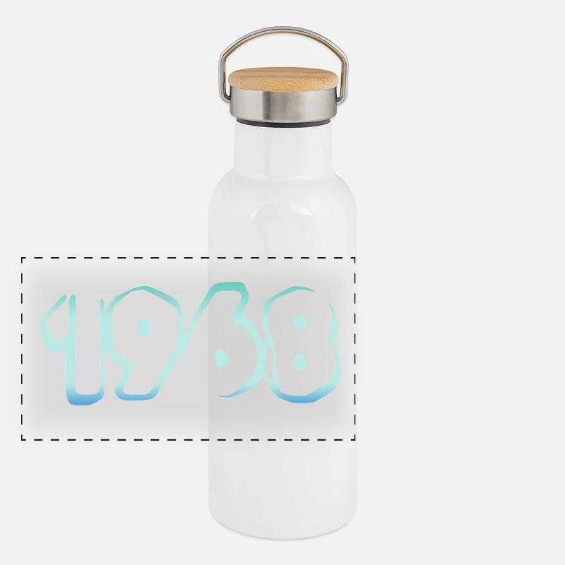 1968 Gourde isotherme avec bouchon en bambou