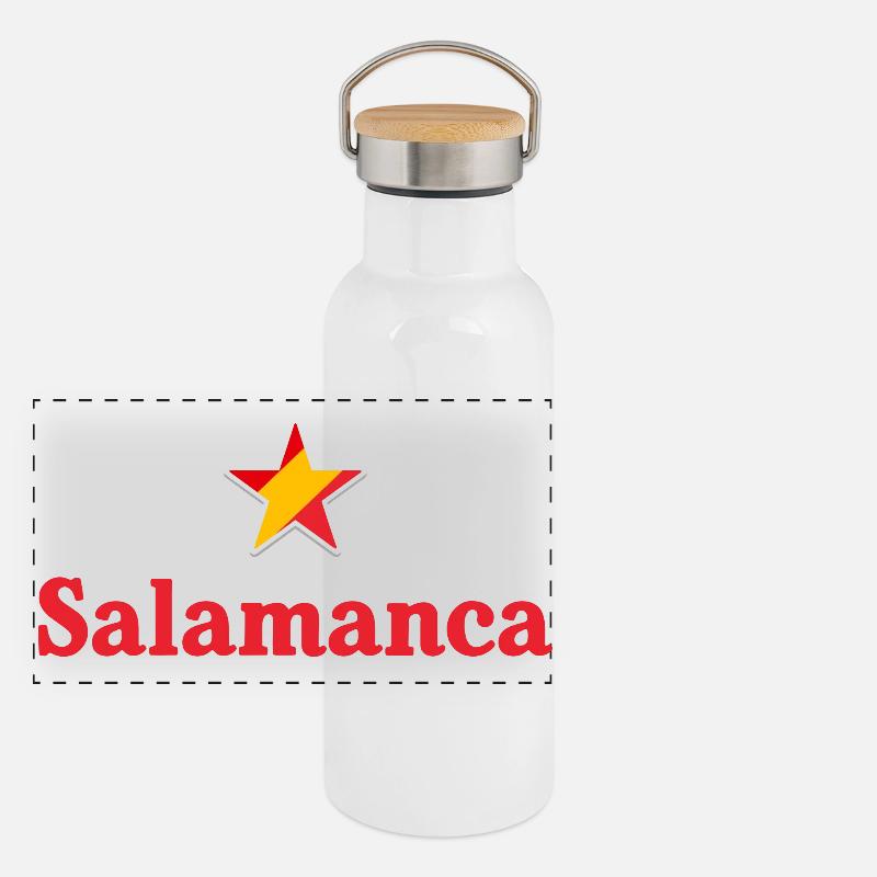 Salamanca Panorama Thermosflasche mit Bambusdeckel